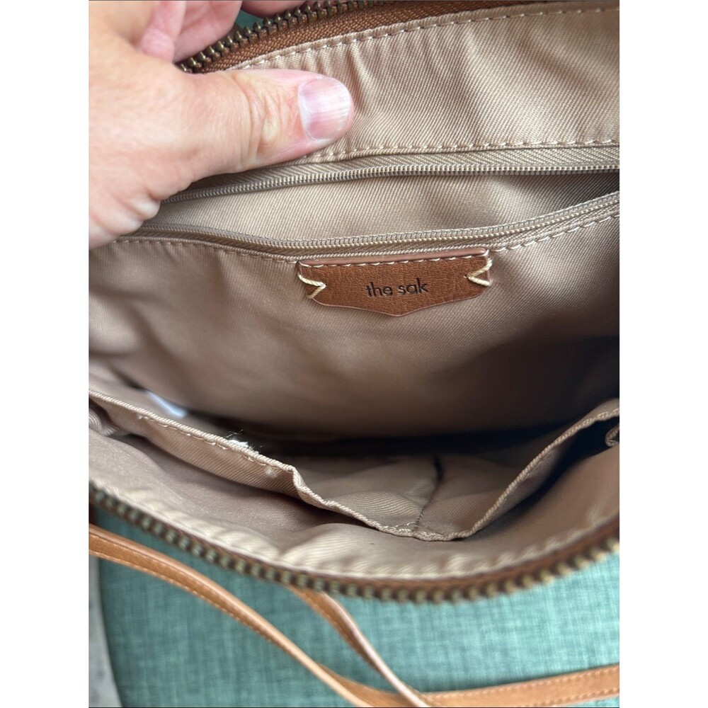 The Sak Oleta Embossed Brown Crossbody purse Bag tooled leather Women’s Classic - Picture 9 of 9
